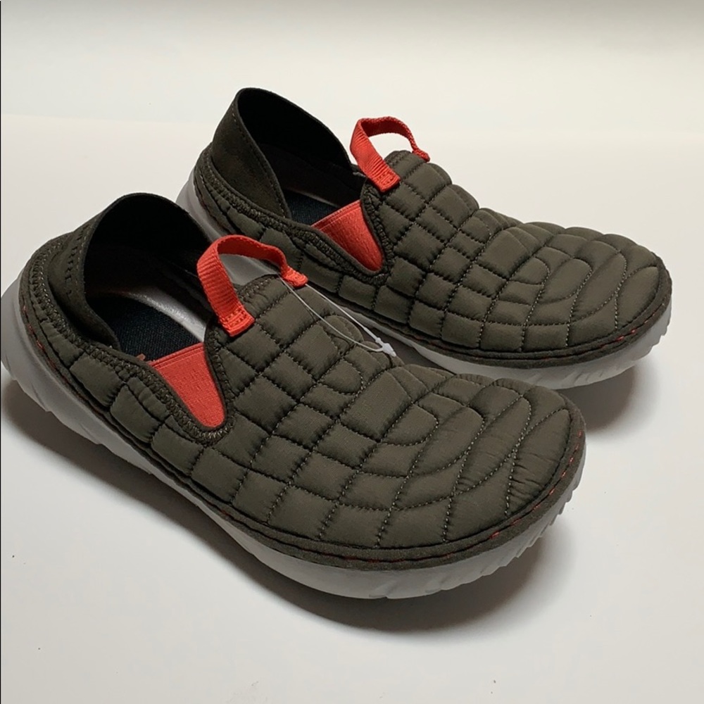 Merrell Hut Moc Loafer Shoes Green Pink